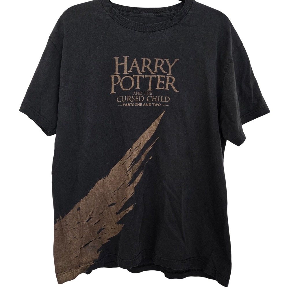 Harry Potter Cursed Child T Shirt L Lyric Theatre NY Distressed Broadway‎